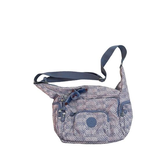 Kipling HB7502 Erica Tote Crossbody Bag Polyester Purse Eternal Tweed Multi - Picture 1 of 5